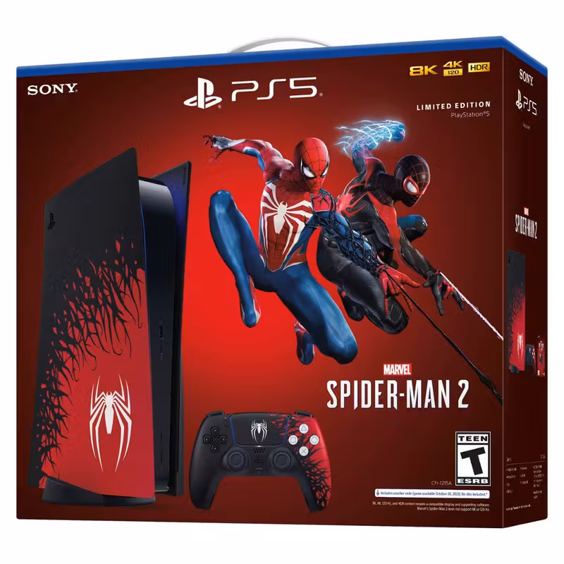 Sony PlayStation 5 Digital Marvel’s Spider-Man 2 Limited Edition Console Bundle